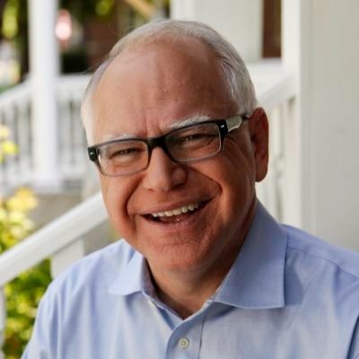 Tim Walz smiling